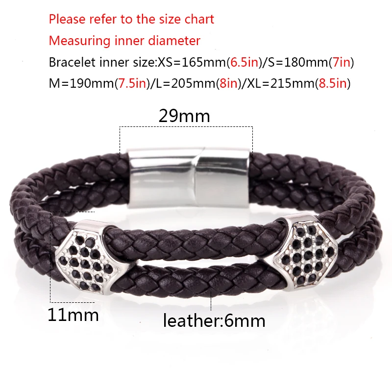 Mcllroy leather bracelet men/gold/luxury/homme/bracelets for men Multilayer bangle custom logo size jewelry bileklik | Украшения и