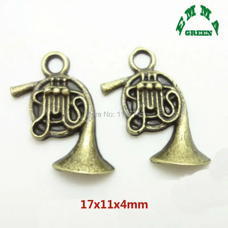 

2017 New Various Music Instrument Harp Cello Violin Drum Kit Tuba Cornet Trombone Gramphone Phonograph Connector Charms Finding