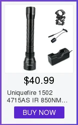 UniqueFire 1605 OSRAM IR 850 мм Инфракрасный фонарик 75 мм объектив ночного видения Факел 3 режима для использования с устройством ночного видения