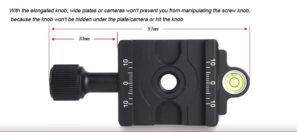 SUNWAYFOTO DDC-42L головка штатива быстросъемный зажим для DSLR Tripode Quick Plate шариковая головка рычаг ReleaseClamp