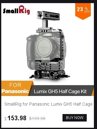 SmallRig G7 клетка для Panasonic Lumix DMC-G7 камера клетка с HDMI кабель зажим+ Холодный башмак+ крепление Nato Rail-1779