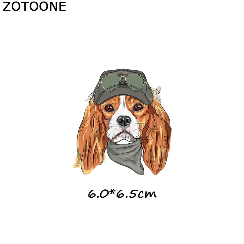1021 ZOTOONE/милые животные, нашивки с полосками, набор, железные Переводные нашивки в форме собак для девочек, детская футболка, одежда, сделай сам, переводные наклейки, G - Цвет: 1021