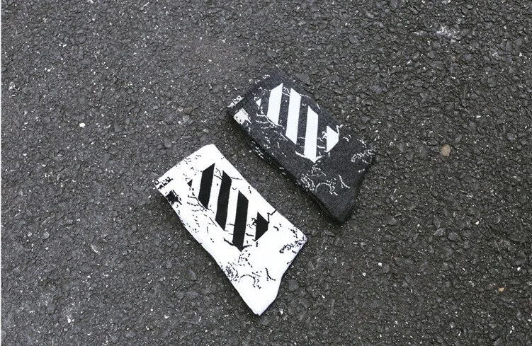 Дропшиппинг мужские носки Harajuku Tide брендовые черные белые полосы Смешные крутые скейтборд пара sox женские уличные носки мужские