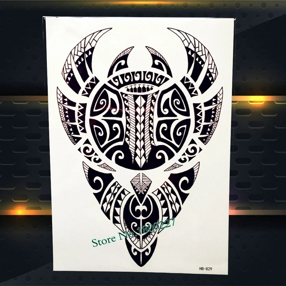 Индийский воин водонепроницаемый временная татуировка женский боди-арт рука