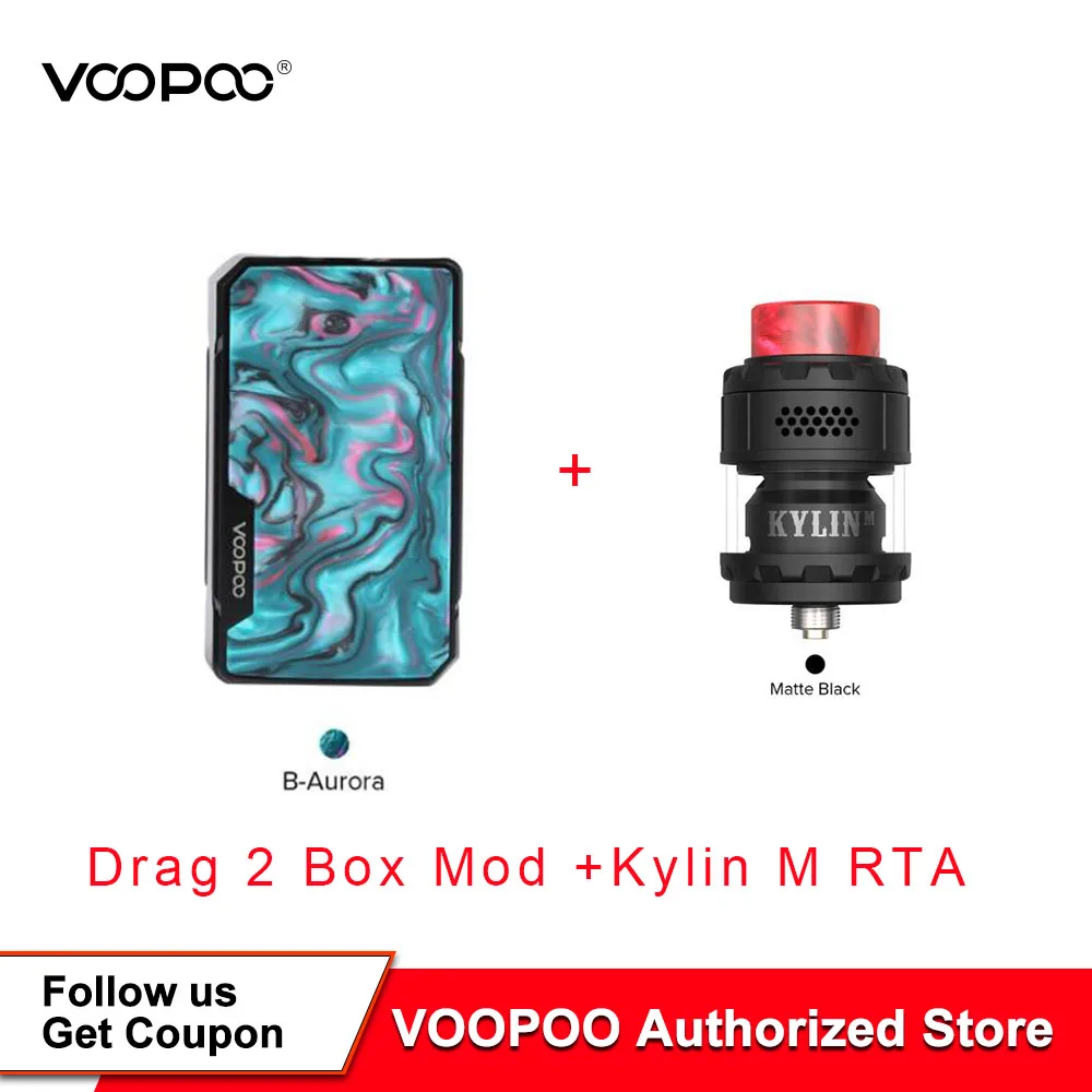 Боксмод VOOPOO DRAG 2 боксмод 177W с контролем температуры полимерный электронная