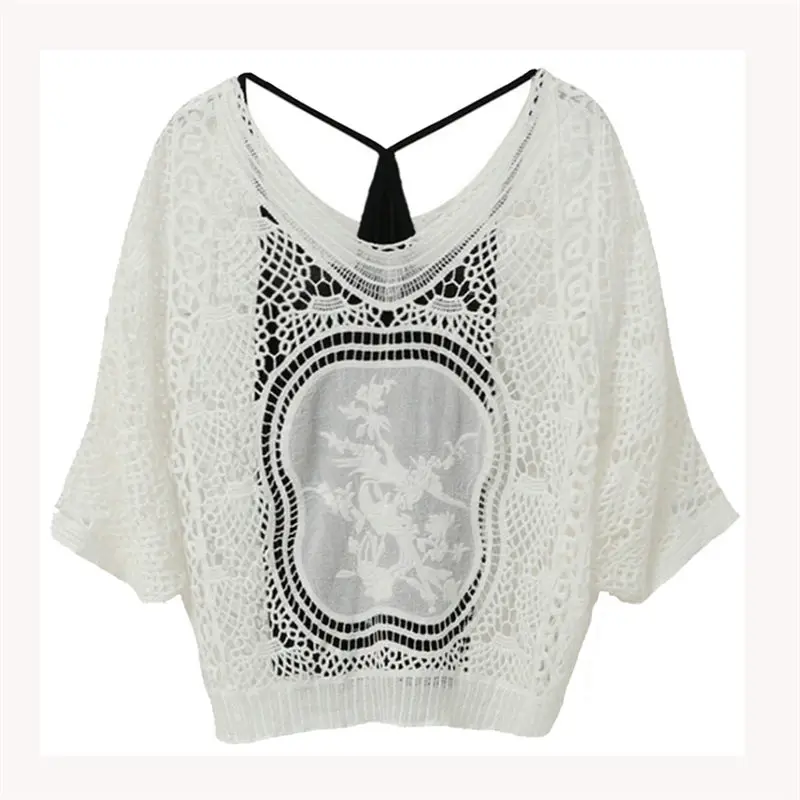 Комплект из 2 предметов в стиле ретро летняя кружевная рубашка и блузка с