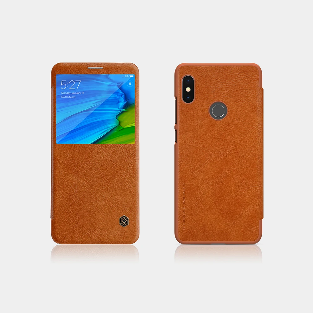 Original Nillkin for XiaoMi Redmi Note 5/RedMi 5 Pro Quick Circle Case Flip Leather Cover Window Phone Shell | Мобильные телефоны и