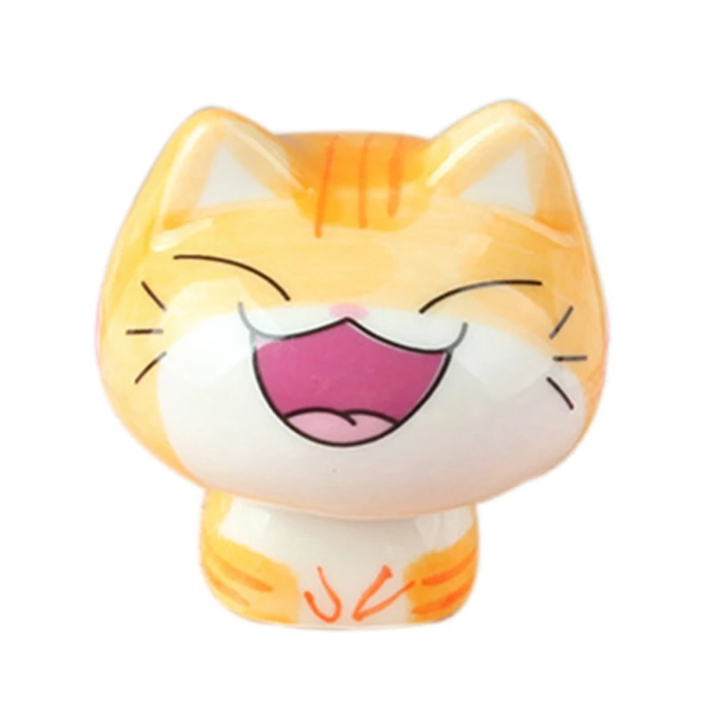 Милые керамические Chubby Cat орнаменты стол мультфильм Животные креативные Дети