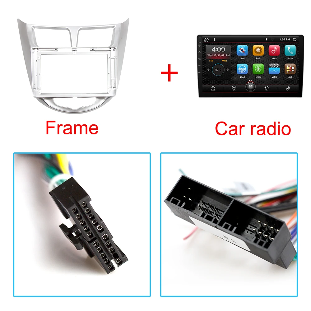 Eunavi 2 din Восьмиядерный 1024*600 Android 8 1 Автомобильный gps плеер для Solaris Verna Accent
