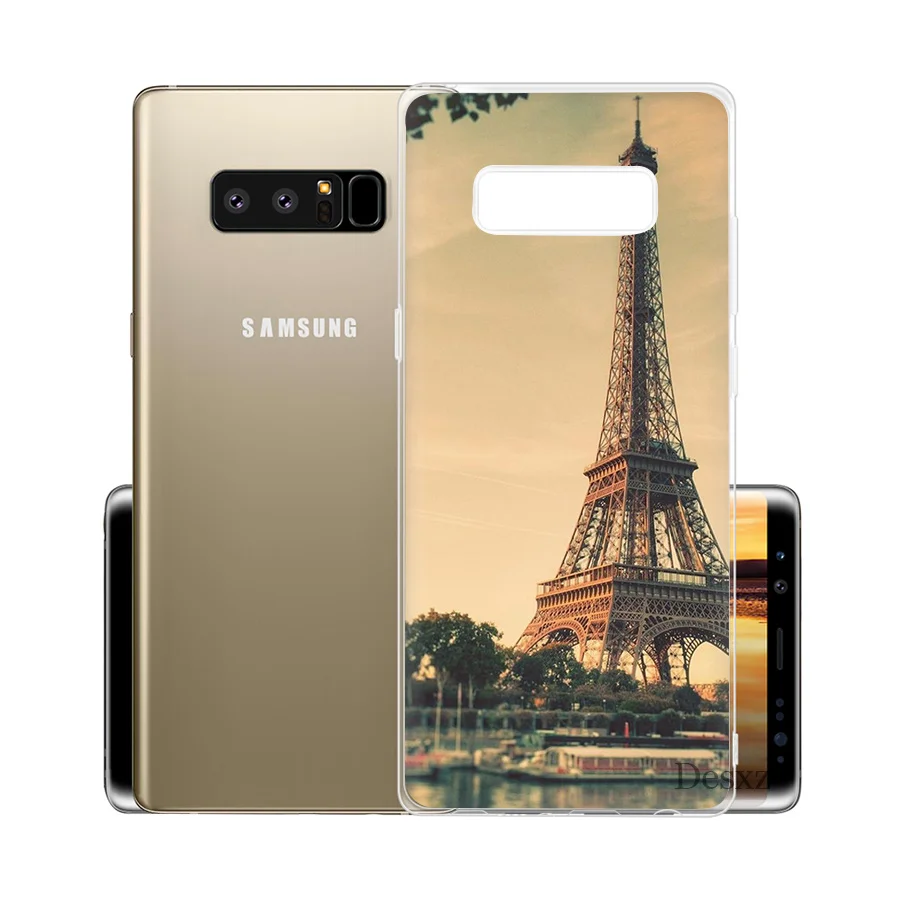 Чехол для телефона с Эйфелевой башней Samsung Galaxy S3 S4 S5 S6 S7 Edge S8 S9 Plus Note 8