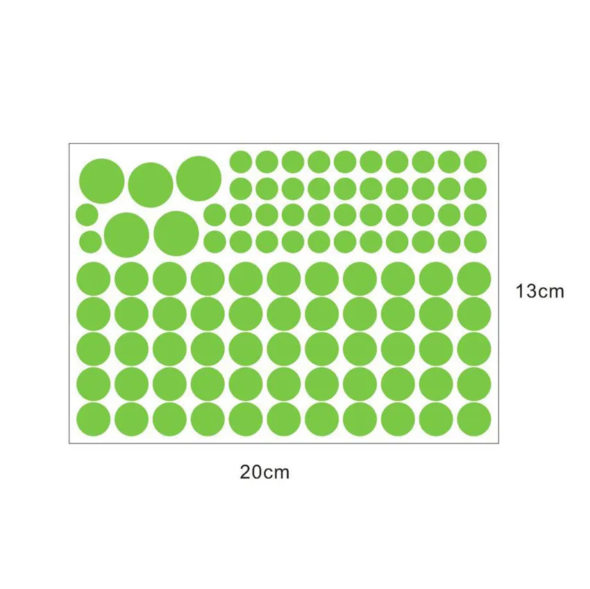 104pc Round Dot 407 шт светящиеся в круглые точки темные звезды наклейки с Луной светящиеся наклейки на стену как звезда в ночи романтическая Вечеринка день рождения - Цвет: 104pc Round Dot