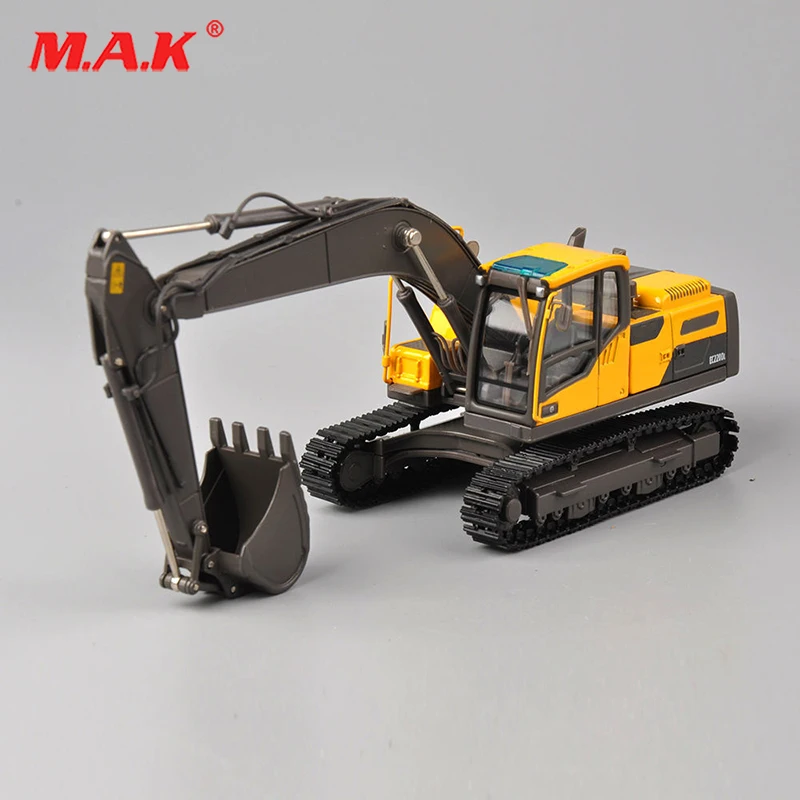 Коллекция литье под давлением EC220D 1/50 Diecase желтый гусеничный экскаватор модель игрушки инженерные модели транспортных средств