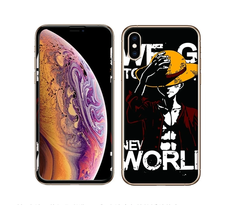 Чехол для экрана для iPhone Xs XR Xs Max X Передняя пластина из закаленного стекла+ ТПУ задняя Цветная рисунок или корпус с рисунком