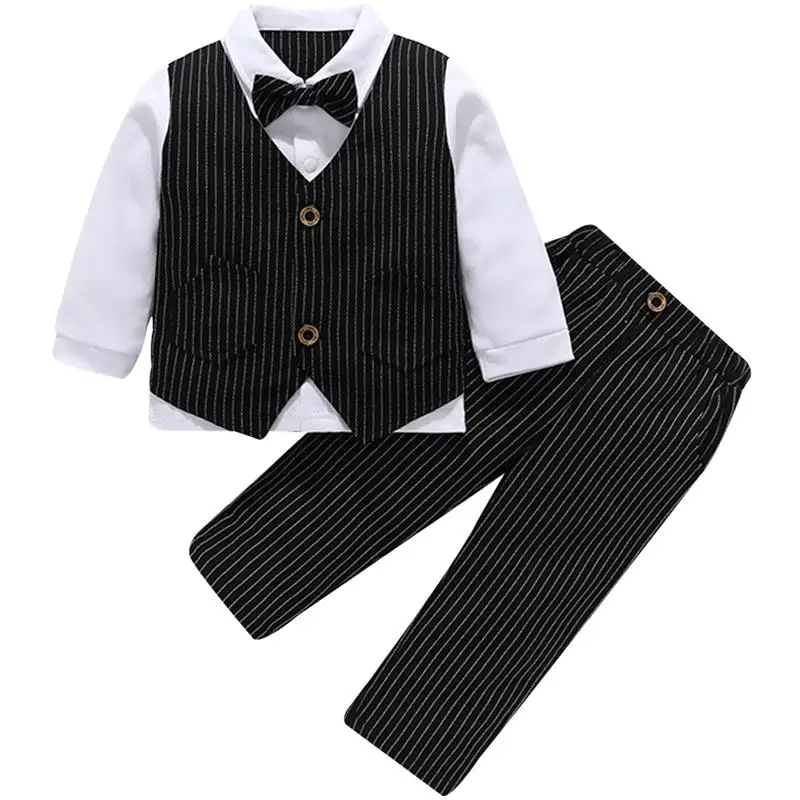 Джентльменские костюмы для маленьких мальчиков комплекты одежды из двух