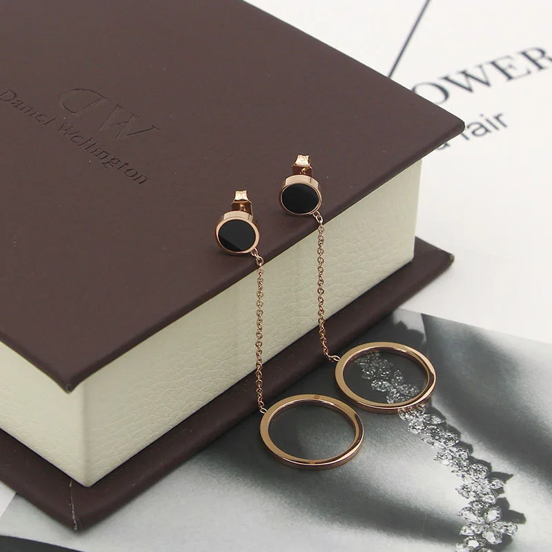 Женские серьги подвески из нержавеющей стали с эмалью|drop earrings|earrings brandearrings fashion |