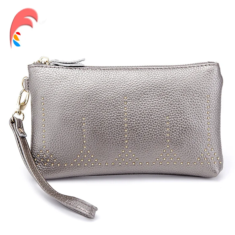 Женский кошелек клатч из натуральной кожи с ремешком на руку|clutch bag|designer clutch bagsbag
