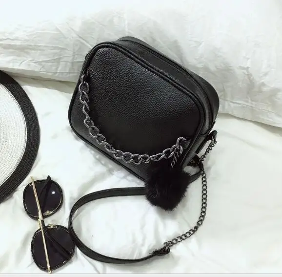 Chain Design Women Crossbody bag small Square leather Messenger bag shoulder bag handbags cross body bag