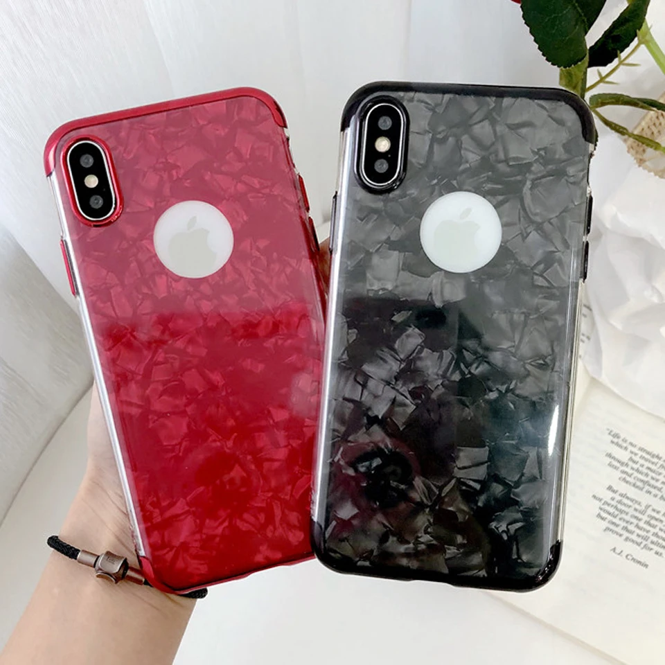 Marble Glitter Case For iphone X XS MAX SE 5 5S 6 6s 7 8 Plus Soft TPU Cover Full 360 Back XR Phone Cases |
