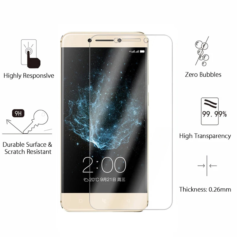 Закаленное стекло для Letv LeEco Le S3 Защитная пленка X622 X522 X626 3 шт. | Мобильные телефоны