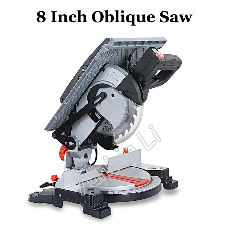 8 Inch Oblique Saw Multi-function Table Saw Cutter Compound Cutting Machine All Copper Motor Miter Saw Electric Saw 92104E