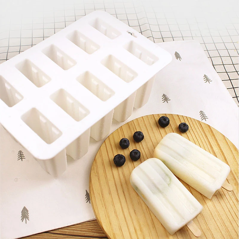 UPORS пищевая Popsicle силиконовые формы 4/10 полость домашняя кухня силиконовая форма для Фруктового мороженого на палочке BPA бесплатно Замороженные для леденца крем