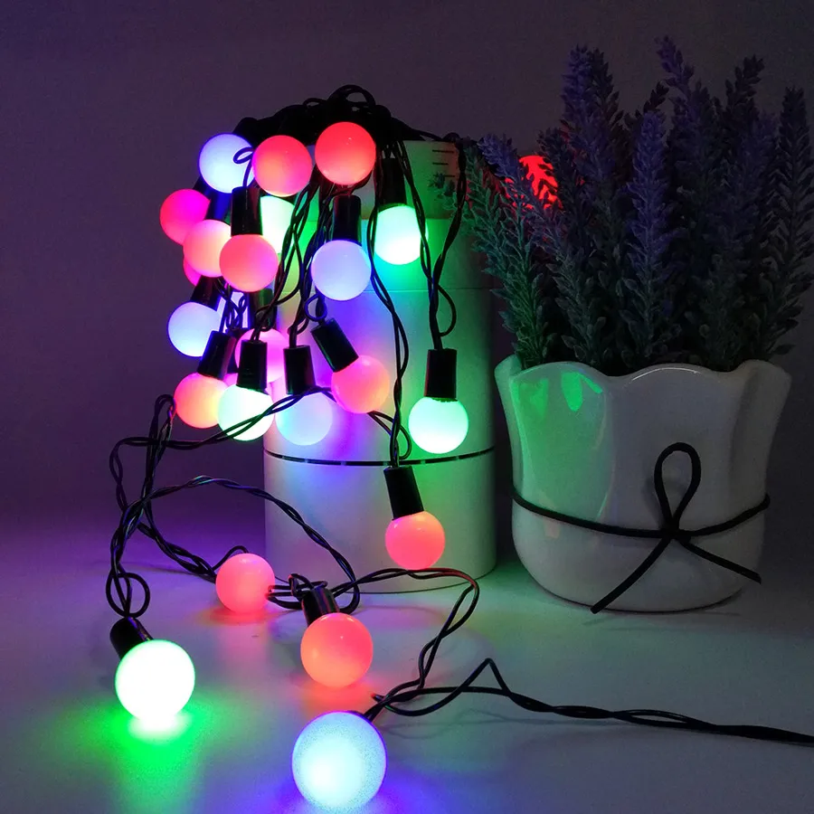 5M 28 LED Blubs String Lights Plug Powered Starry DIY Christmas For festival Wedding Party Decorasion | Освещение