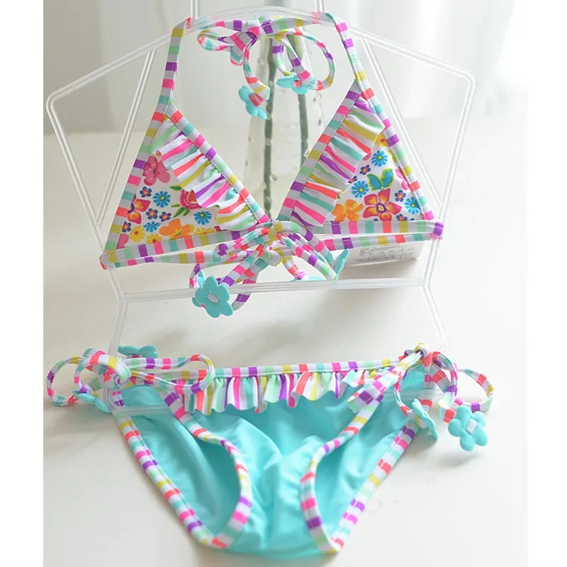 2018 новый маленький детский купальный костюм милый индивидуальный синий