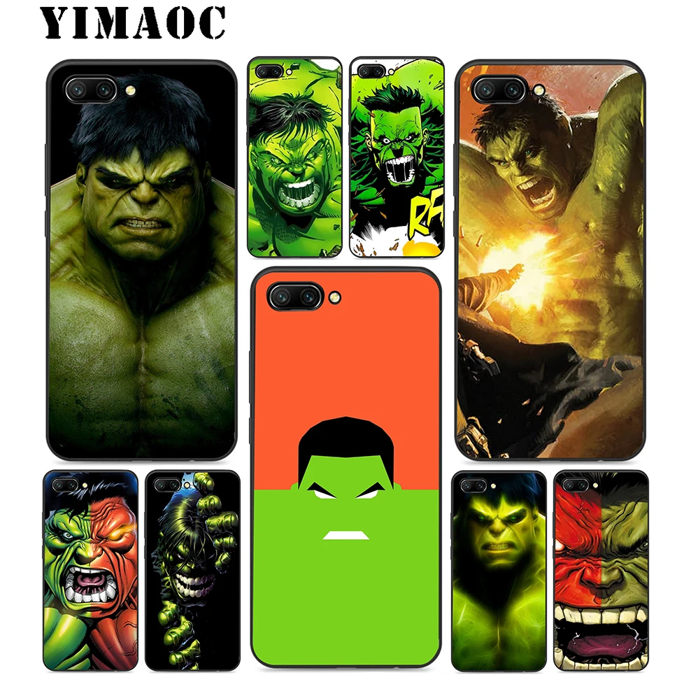 YIMAOC "Халк" "супергерой Зеленый силиконовый чехол для huawei Honor Коврики 10 P20 P10 P9
