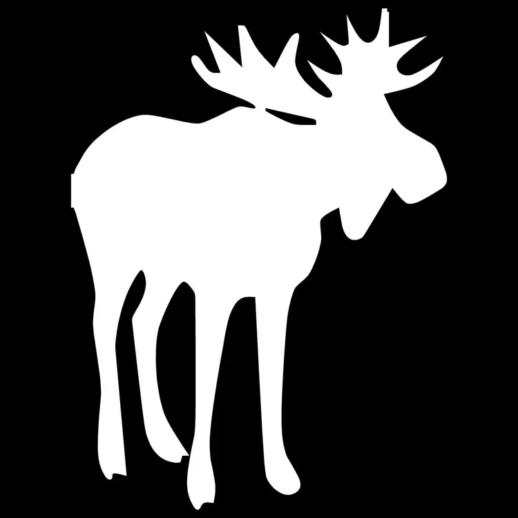 9 8*13 см Moose стикер автомобиля наклейка мультфильм животных аксессуары для