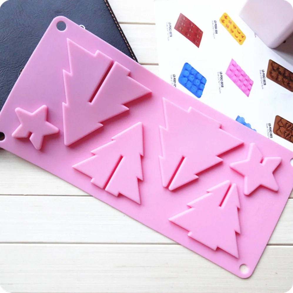 Силиконовая форма для шоколада помадки торта 3d в форме дерева инструменты