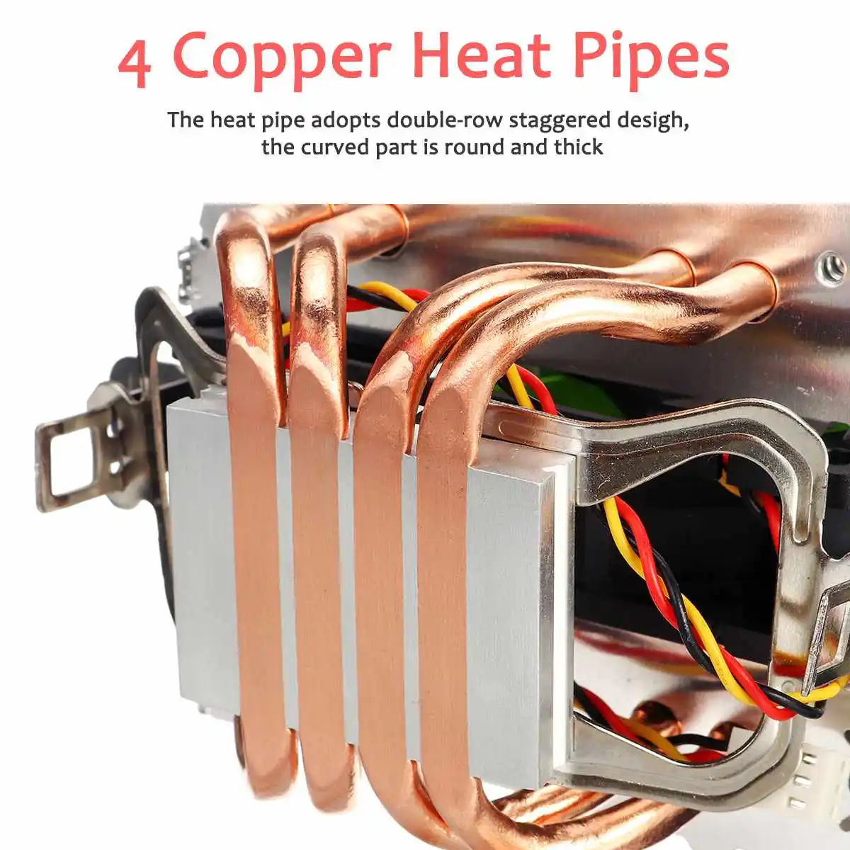 4 Медь с тепловым стержнем heat pipe Процессор кулер Dual-Башня 90 см охлаждающий вентилятор радиатора для LGA 1150/1151/1155/1156/1366/775 AMD AM3+ AM2