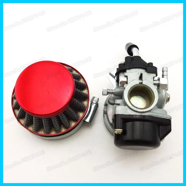 Racing Carb Carburetor with 60mm red air filter for 50cc 60cc 66cc 80cc Bicycle 2 stroke Gas Motorized Bike | Автомобили и