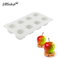 filbake new 8 even fruit apple pattern mousse moulds diy baking mold silicone sugar cake decorating tools molds baking moulds