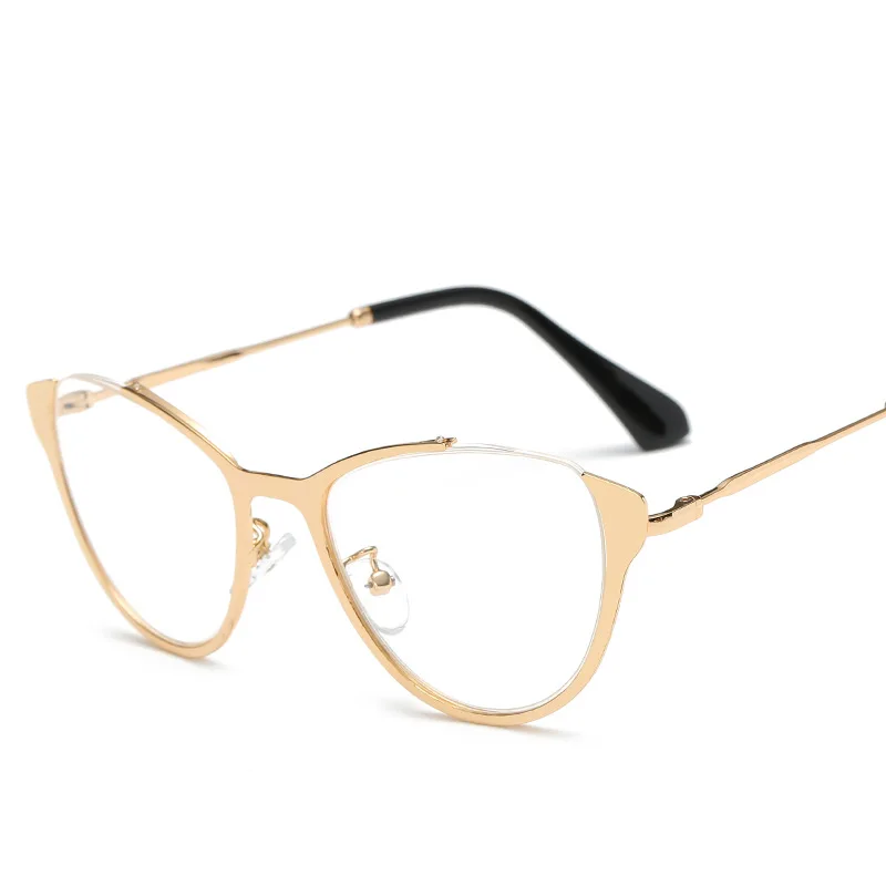 New Fashion Men Optical Glasses Frame For Women High Quality Metal Vintage Eyeglasses Half-frame Eyewear Male Female | Аксессуары для