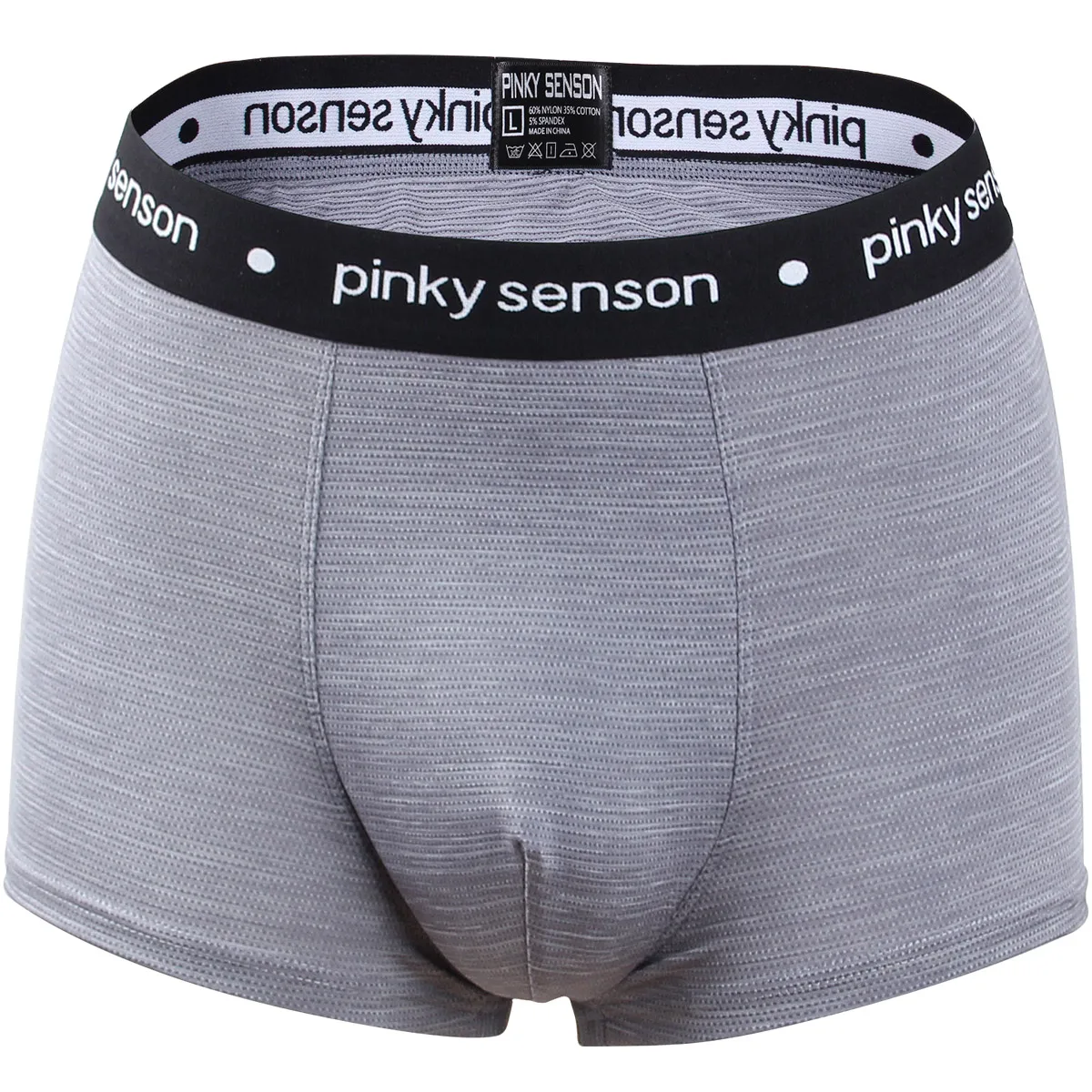 Pinky Senson, мужское нижнее белье, боксеры, нейлон, Cuecas, тонкие мужские боксеры, Homme Boxershorts, мужские трусы, calzoncillos S22DB - Цвет: Gray