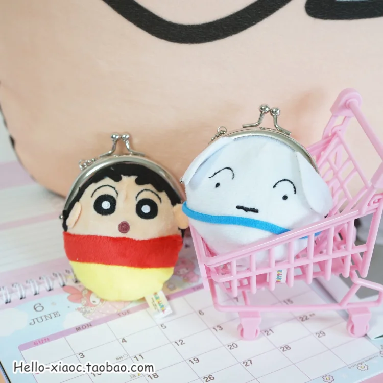 1 шт. Crayon Shin-chan плюшевые кошельки мультфильм японское аниме Shin-chan плюшевые куклы для сумки подвеска брелок детские подарки