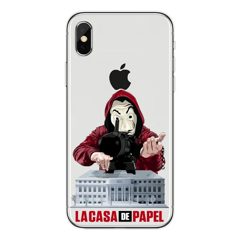 Spain TV La Casa de papel Customer High Phone Case For Apple 12 11 11Pro MAX 8 7 6 6S Plus X XS 5 5S SE XR Mobile Cover | Мобильные