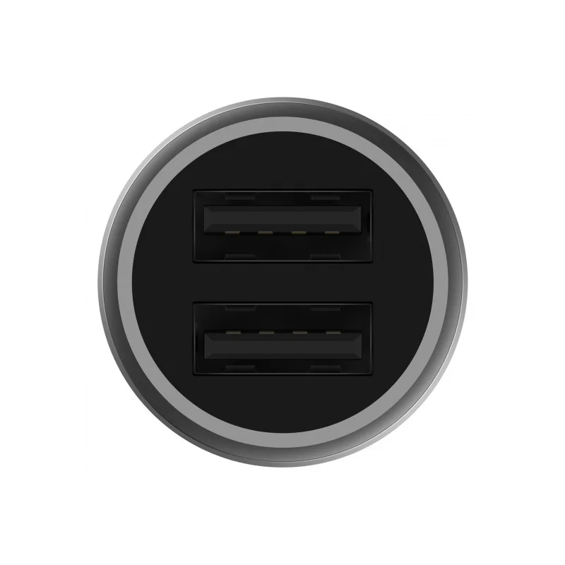 100% Original Xiaomi MI Car Charger Metal Appearance Quick Charge 2-in-1 Double USB Adapter For Tablets Mobile Phones Huawei | Мобильные