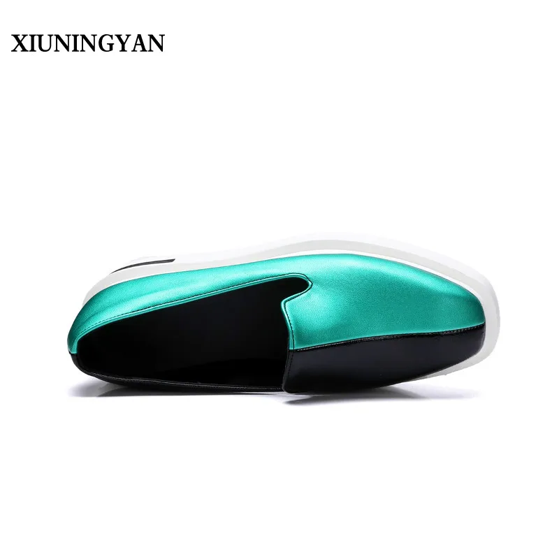 XIUNINGYAN/женские лоферы на плоской подошве женская повседневная обувь платформе