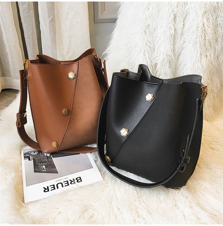 Винтажные женские сумки на плечо женская большая кожаная сумка модная через для