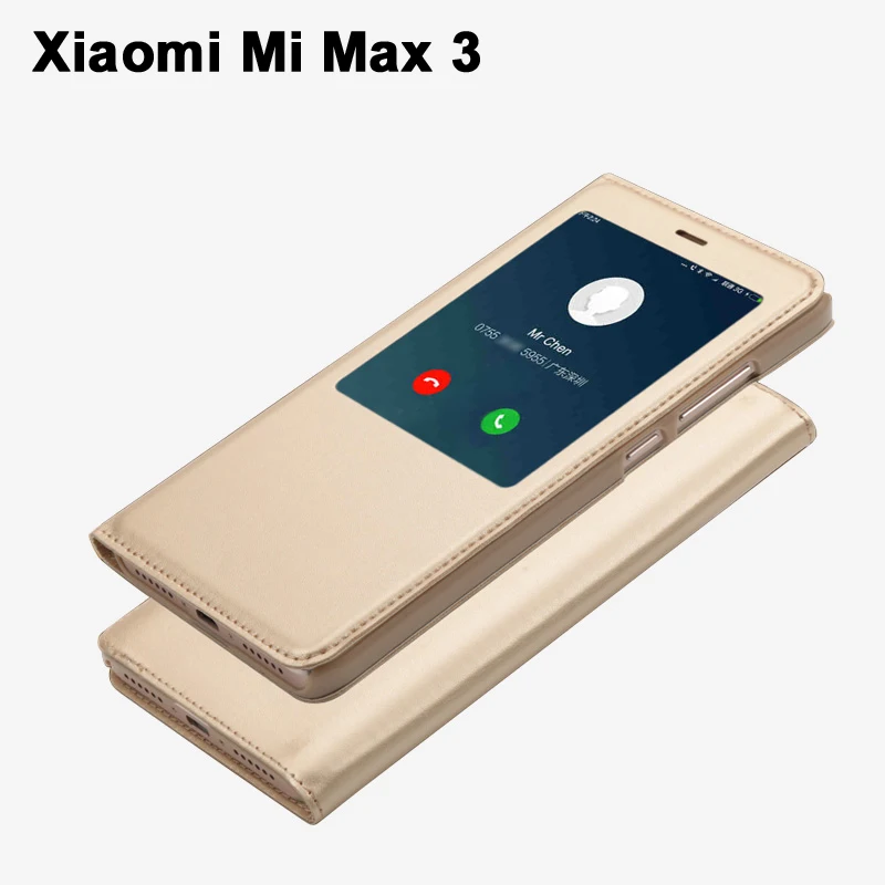 Чехол для Xiaomi Mi Max 3 Роскошный чехол из искусственной кожи флип кейс Max3 Защитные