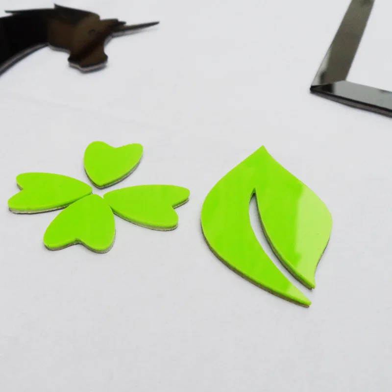 5 цветов фоторамка дерево 3D акриловое растительное украшение настенная наклейка