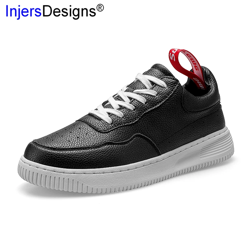 Hot Sale Casual Sneakers Men Skateboarding Shoes Black&ampWhite Lace-Up Breathable Hard-Wearing Flat Fashion Trainers Mocasines | Обувь