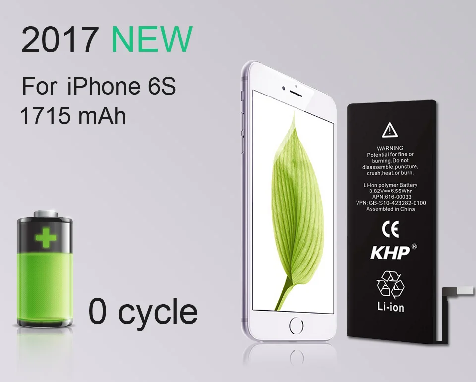 Новинка KHP аккумулятор для телефона iPhone 6S емкостью 1715 мАч ремонтные инструменты 0 цикл Замена батареи наклейка