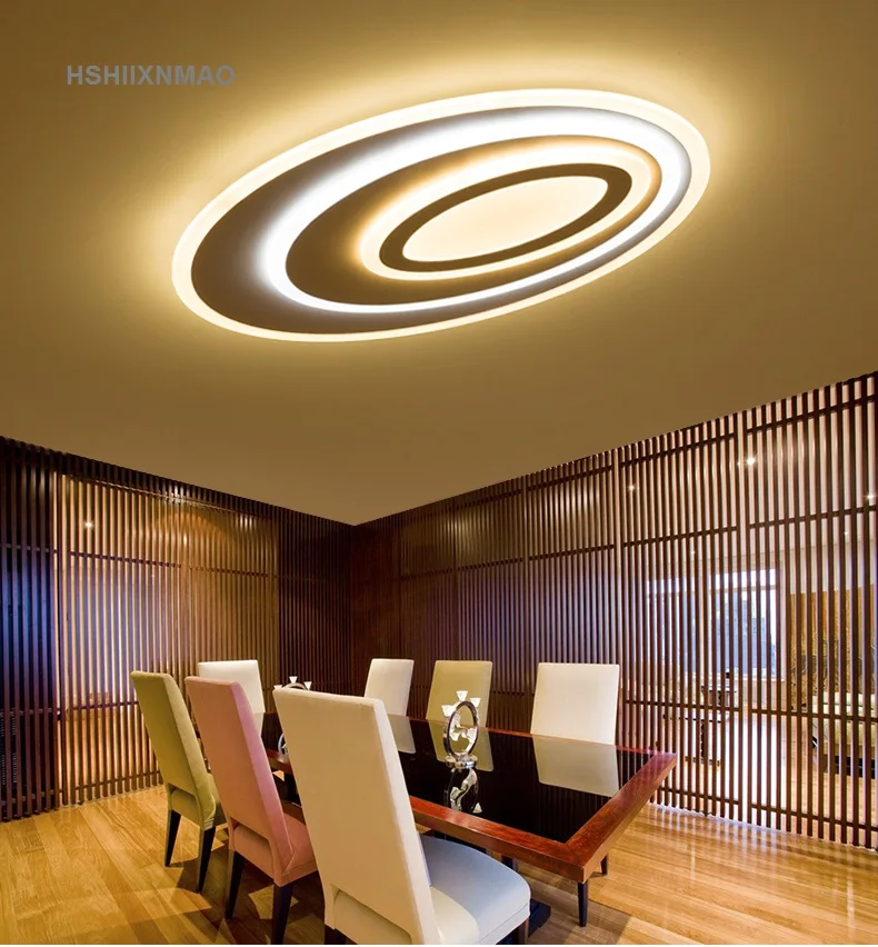 

Simple modern living room lights oval creative hall home ceiling lamps personalized led master bedroom lights Ceiling lights