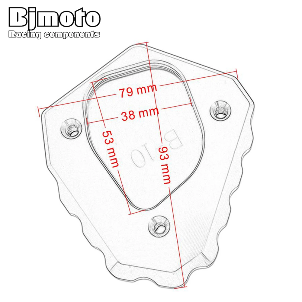 

Bjmoto For BMW G310GS G 310GS G310 GS 2017 2018 Motorcycle bike Side Kickstand Stand Extension Plate Side Stand Enlarge