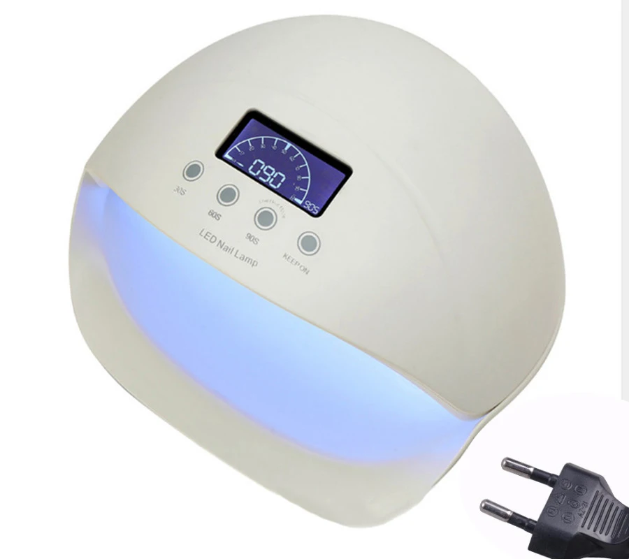 white-EU PLUG УФ лампа 48 Вт Светодиодный УФ лампа для ногтей гель светодиодная УФ-лампа для ногтей для маникюра ЖК-дисплей сушка все Гель-лак для ногтей инструменты для дизайна ногтей - Цвет: white-EU PLUG
