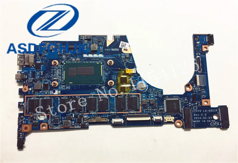 Материнская плата для ноутбука ZIVY0 LA-A921P для Lenovo для Yoga 2 13 SR1EN I3-4030U 4GB 100% Test Ok