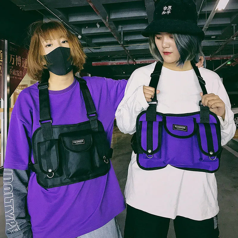 Многофункциональный модный Карманный ремень Kpop сумка на талию в стиле панк