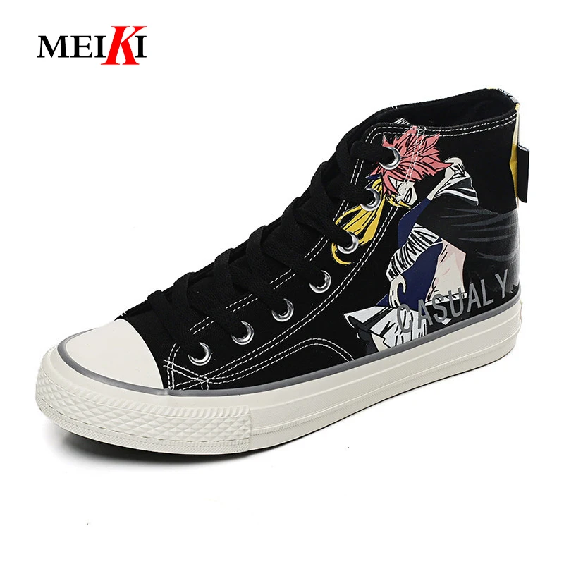 MEIKI Spring Autumn Summer New Brand Male Casual Canvas Shoes High-top Breathable Tenis Fashion Men Sneaker Flats #D52 | Обувь